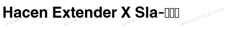 Hacen Extender X Sla字体转换